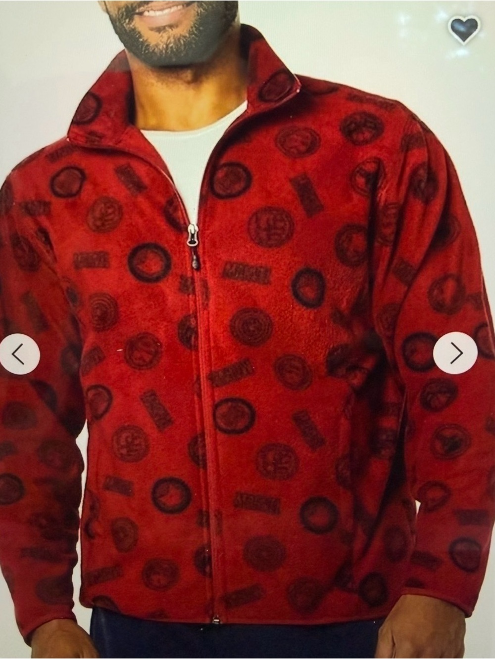 New Disney Marvel, Star Wars men's XS polar fleece full zip jacket marvel logo